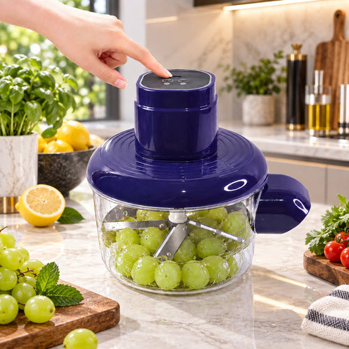B Grade Electric Food Chopper With Steel Blades And Clear Bowl (1 Pc)