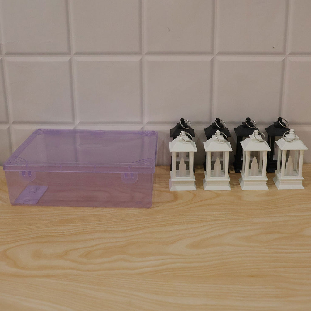 Decorative Flameless Led Mini Lantern Candles For Festive Home Decor (8 Pc Set)